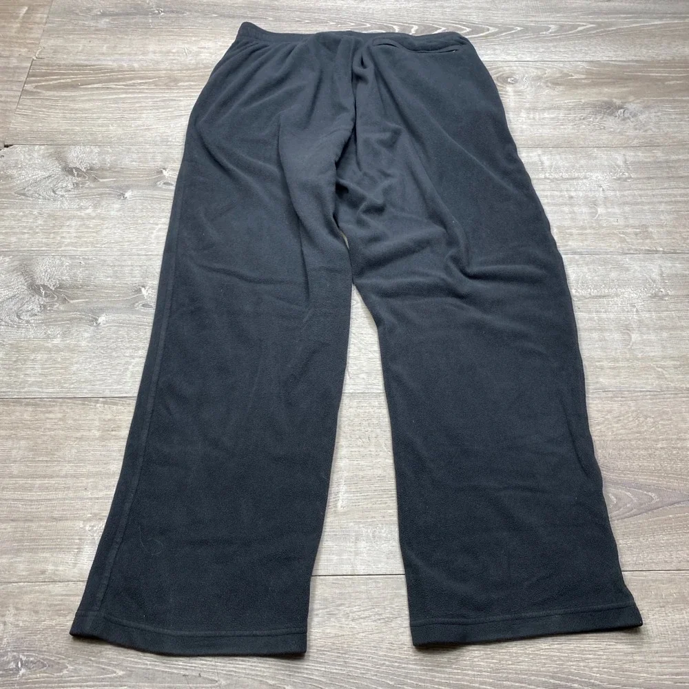 The North Face Fleece Pants Mens L Black Polartec Classic Lounge Hiking